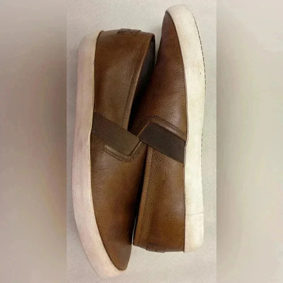 Frye Dylan Womens Brown Cognac Fashion Sneaker Slip On Shoe Size 9 - Picture 3 of 6